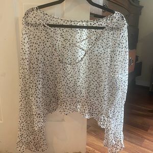 Sheer Long Sleeve Flowy Star Shirt ⭐️